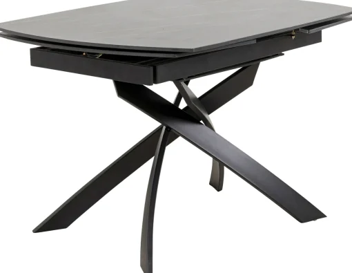 KARE Design Tavolo estensibile Twist nero 120(30+30)x90cm - KARE> Tavoli