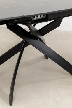 KARE Design Tavolo estensibile Twist nero 120(30+30)x90cm - KARE></noscript> Tavoli