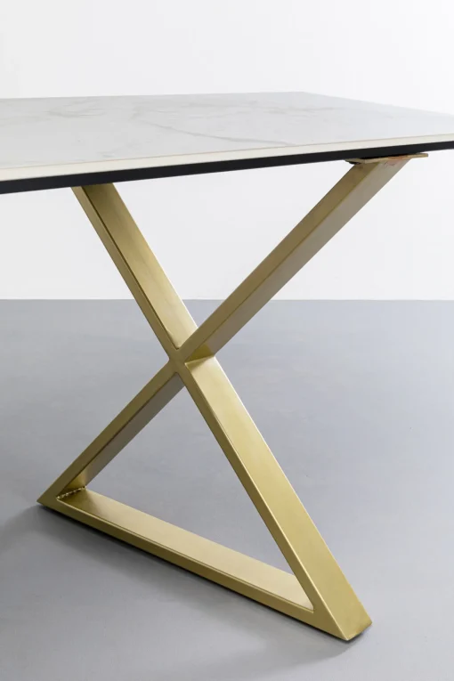 KARE Design Tavolo Eternity Cross Ottone 160x80cm - KARE> Tavoli