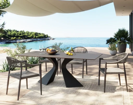 KARE Design Tavolo Gloria ceramica nero 180x90 - KARE> Tavoli