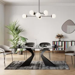 KARE Design Tavolo Gloria Nero 200x100cm - KARE> Tavoli