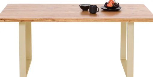 KARE Design Tavolo Jackie quercia-ottone 160x80 - KARE> Tavoli
