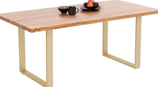 KARE Design Tavolo Jackie quercia-ottone 160x80 - KARE> Tavoli