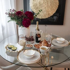 KARE Design TAVOLO MOLEKULAR ORO Ø120CM - KARE> Tavoli