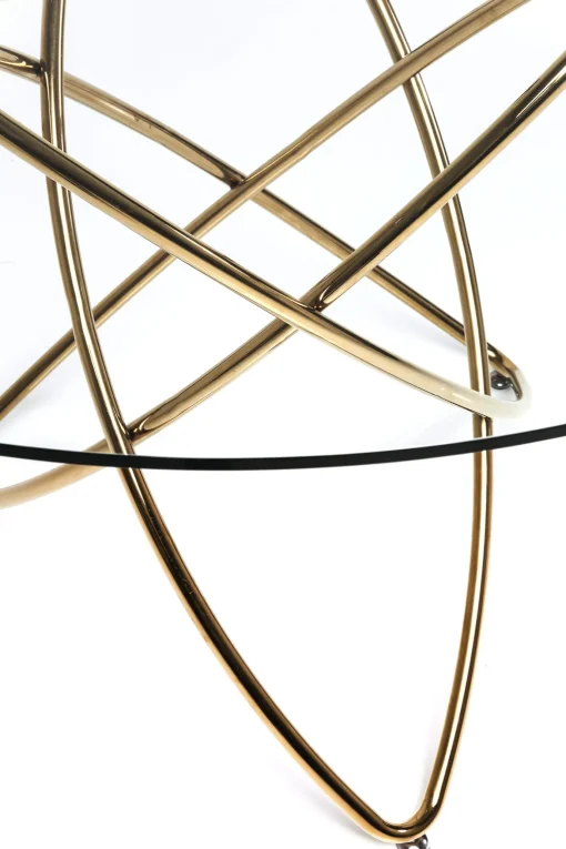 KARE Design TAVOLO MOLEKULAR ORO Ø120CM - KARE> Tavoli