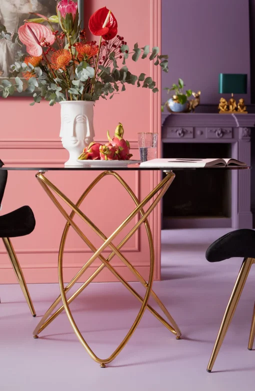 KARE Design TAVOLO MOLEKULAR ORO Ø120CM - KARE> Tavoli