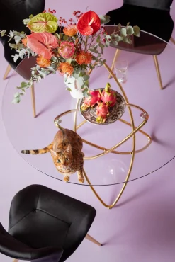 KARE Design TAVOLO MOLEKULAR ORO Ø120CM - KARE></noscript> Tavoli