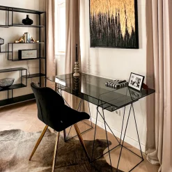 KARE Design Tavolo Polar nero 8mm TSG 135x65cm - KARE></noscript> Scrivanie