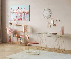 KARE Design Tavolo Polar Ottone-Vetro Temperato 8mm - KARE></noscript> Scrivanie