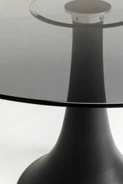 KARE Design Tavolo rotondo "Grande Possibilita" con piano in vetro scuro Ø110cm - KARE> Tavoli