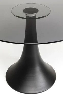 KARE Design Tavolo rotondo "Grande Possibilita" con piano in vetro scuro Ø110cm - KARE></noscript> Tavoli