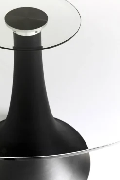 KARE Design Tavolo rotondo "Grande Possibilita" con piano in vetro scuro Ø110cm - KARE></noscript> Tavoli