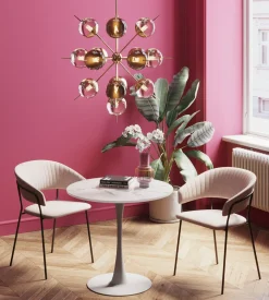 KARE Design Tavolo Schickeria marmo bianco Ø80cm - KARE></noscript> Tavoli