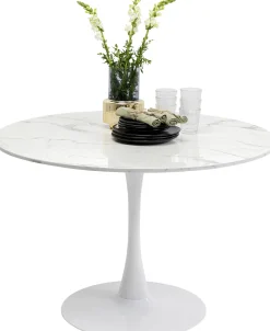 KARE Design Tavolo Schickeria marmo bianco Ø110cm - KARE> Tavoli