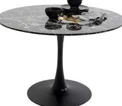 KARE Design Tavolo Schickeria marmo nero Ø110cm - KARE> Tavoli