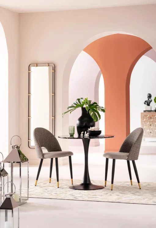 KARE Design Tavolo Schickeria marmo nero Ø80cm - KARE> Tavoli