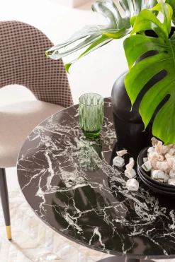 KARE Design Tavolo Schickeria marmo nero Ø80cm - KARE></noscript> Tavoli