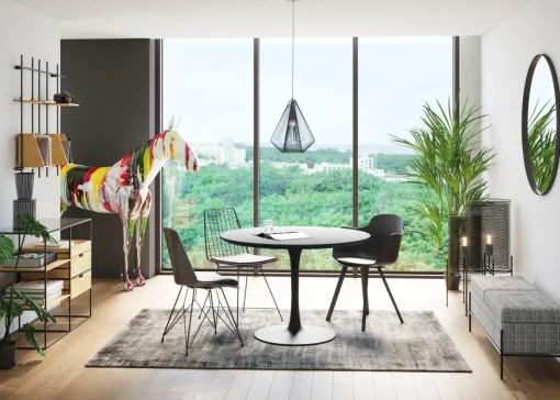 KARE Design Tavolo Schickeria nero Ø110 - KARE> Tavoli