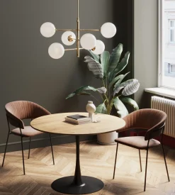 KARE Design Tavolo Schickeria quercia nero Ø110cm - KARE> Tavoli