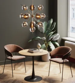 KARE Design Tavolo Schickeria quercia nero Ø80cm - KARE> Tavoli