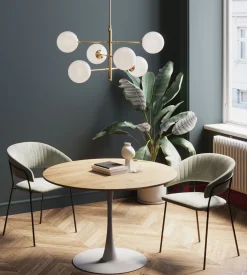 KARE Design Tavolo Schickeria quercia bianco Ø110cm - KARE> Tavoli
