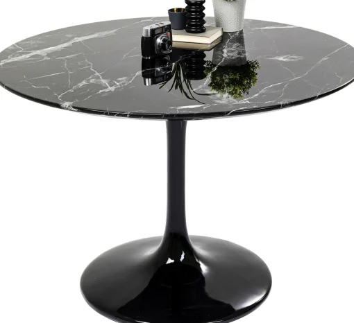 KARE Design Tavolo Solo marmo nero Ø110 cm - KARE> Tavoli