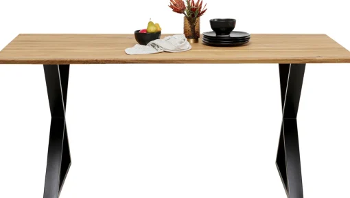 KARE Design Tavolo Symphony quercia Cross nero 200x100cm - KARE> Tavoli