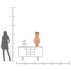 KARE Design Vaso Blow Peach 83cm - KARE></noscript> Vasi