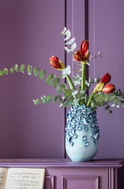 KARE Design Vaso Butterflies blu chiaro 35 cm - KARE></noscript> Vasi