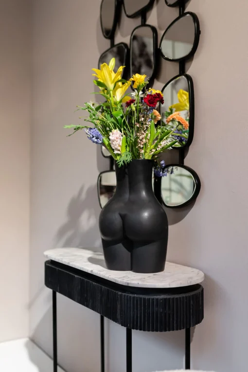 KARE Design Vaso Donna nero 40cm - KARE> Vasi