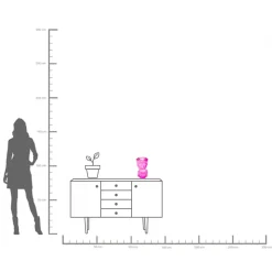 KARE Design Vaso Prisma Face rosa 30cm - KARE></noscript> Vasi